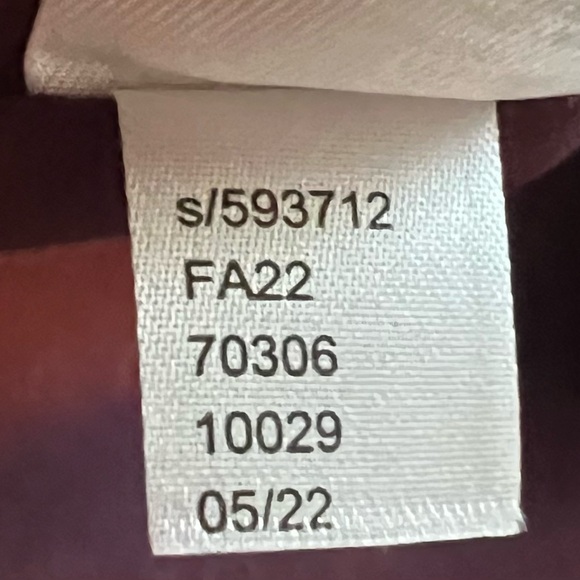 Loft Burgundy Paisley Floral Flutter Sleeve Blouse Square Neck Size XXL - Picture 11 of 12